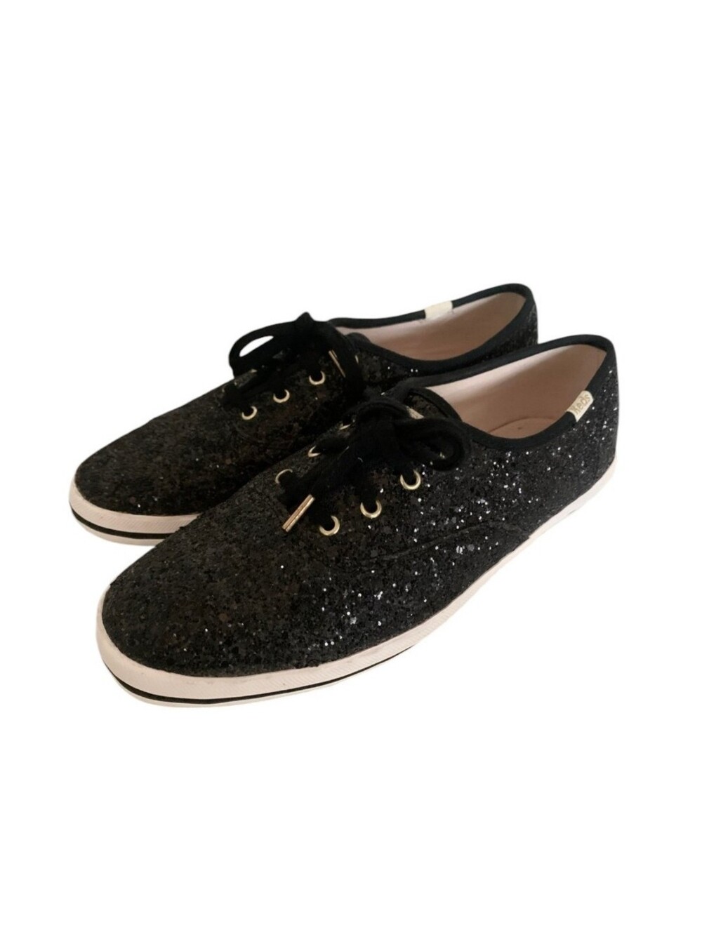 Keds x Kate Spade New York Champion Black Glitter Sneakers